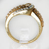 Lady's Sterling Silver Gold-Plated Buckle Ring - Size 8