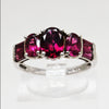 Lady's Sterling Silver Rhodolite Ring - Size 7