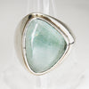 Sterling Silver Quartz Statement Ring - Size 8 1/2