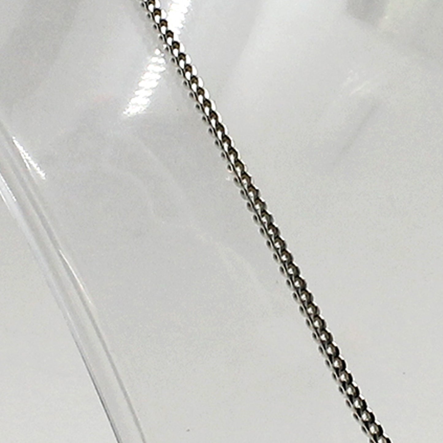 Sterling Silver Thick Curb Link Necklace - 22"