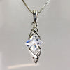 Sterling Silver Geometric Box  Link Necklace - 16"
