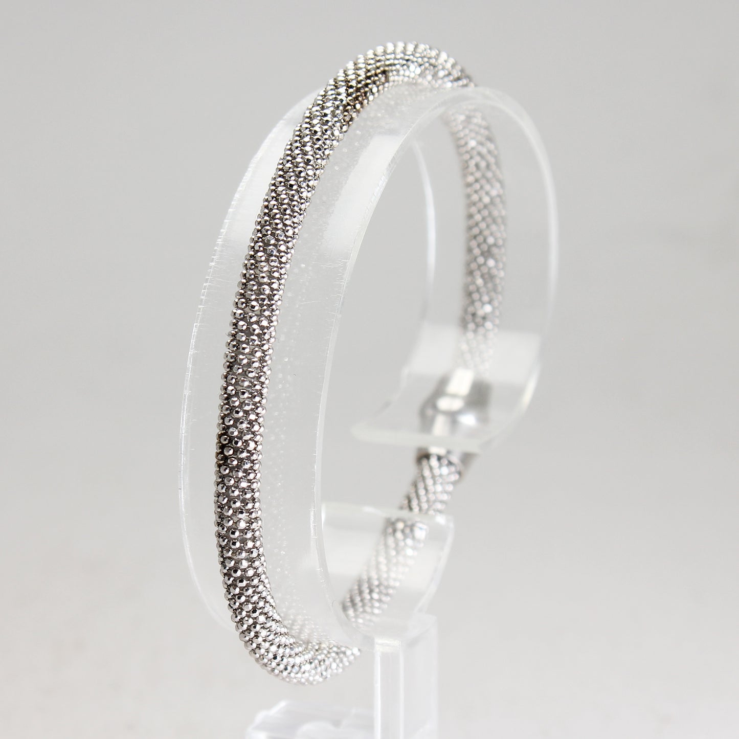 Sterling Silver Unique Mesh Link Bracelet - 7 1/2"
