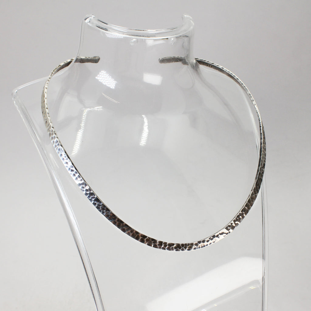 Sterling Silver Hammered Choker