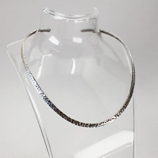 Sterling Silver Hammered Choker