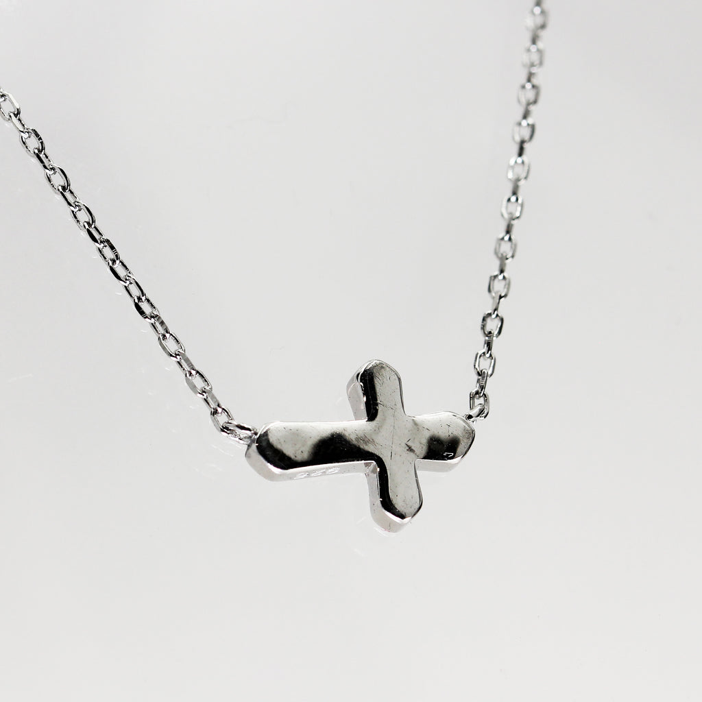 Sterling Silver Small Cross - 18"