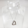 Sterling Silver Heart Necklace - 18"