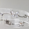 Sterling Silver Butterfly Bracelet - 7 1/2"
