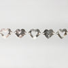 Sterling Silver Sunburst Heart Necklace - 18"