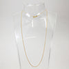 Sterling Silver Gold-Plated Curb Link Necklace - 18"