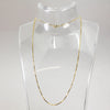 Sterling Silver Gold-Plated Box Link Necklace - 16"