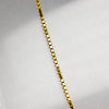 Sterling Silver Gold-Plated Box Link Necklace - 16"