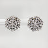 Sterling Silver Snowflake Stud Earrings