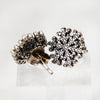 Sterling Silver Snowflake Stud Earrings