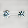 Sterling Silver Clear Stone Stud Earrings