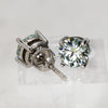 Sterling Silver Clear Stone Stud Earrings