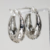 Sterling Silver Openwork Hoop Earrings