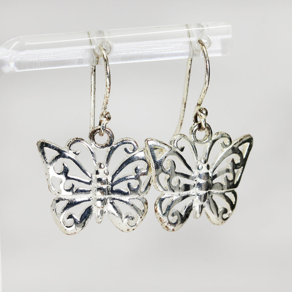Sterling Silver Butterfly Earrings