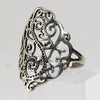Sterling Silver Openwork Ring - Size 10 1/2