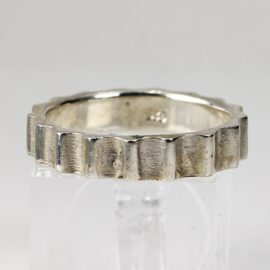 Sterling Silver Geo-Minimalist Ring - Size 9