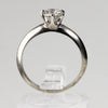 Sterling Silver Clear Stone Ring - 5 3/4