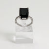 Sterling Silver Emerald-Cut Onyx Statement Ring - Size 6 1/2