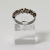 Sterling Silver Round-Cut Yellow Stone Ring - Size 8