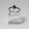 Sterling Silver Green Cat-Eye Stone Ring - Size 5