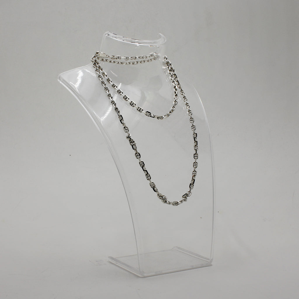 Sterling Silver Cable Link Necklace - 26"