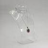 Sterling Silver Citrine & Clear Gemstone Baguette Stone Necklace - 19.5"