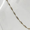 Sterling Silver Gold-Plated Twist Necklace - 19.5"