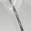 Sterling Silver Figaro Link Necklace - 20"