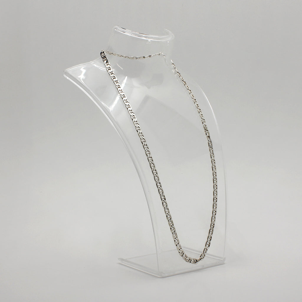 Sterling Silver Anchor Link Necklace - 19"