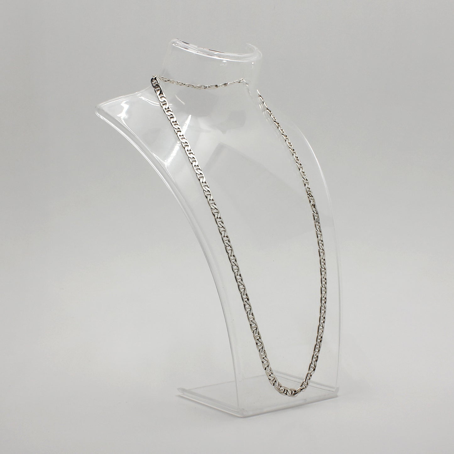 Sterling Silver Anchor Link Necklace - 19"