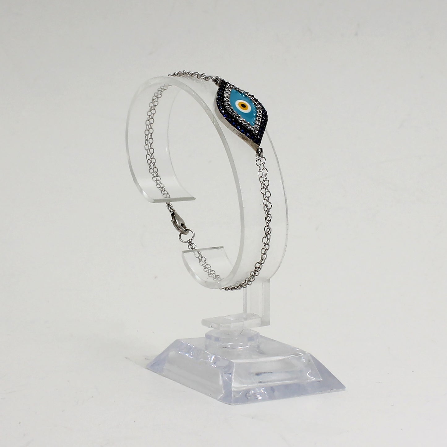 Sterling Silver Evil Eye Bracelet
