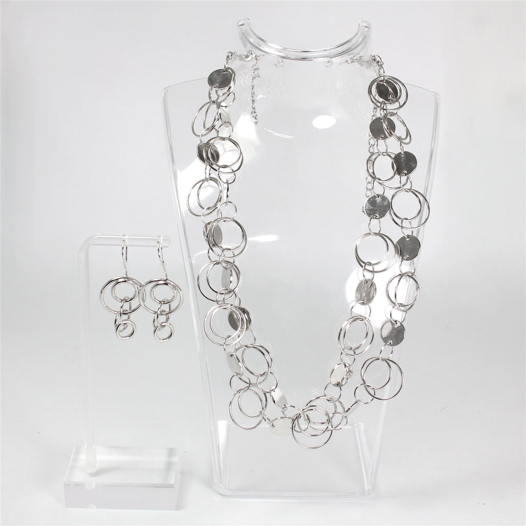 Silver Tone "Fifth Avenue Collection - Make Your World Spin" Set