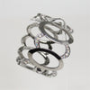 Silver Tone 'Fifth Avenue Collection - Modern Love' Bracelet with Clasp - 7"