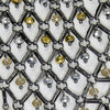Black & Gold Tone Bib Necklace - 19"