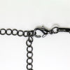 Black & Gold Tone Bib Necklace - 19"
