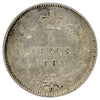 1880H Obv. 3 Canada 5-cents VG-F (VG10) (Scratched)