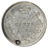 1891 Obv. 5 Canada 5-cents EF-AU (EF45) (Hole)