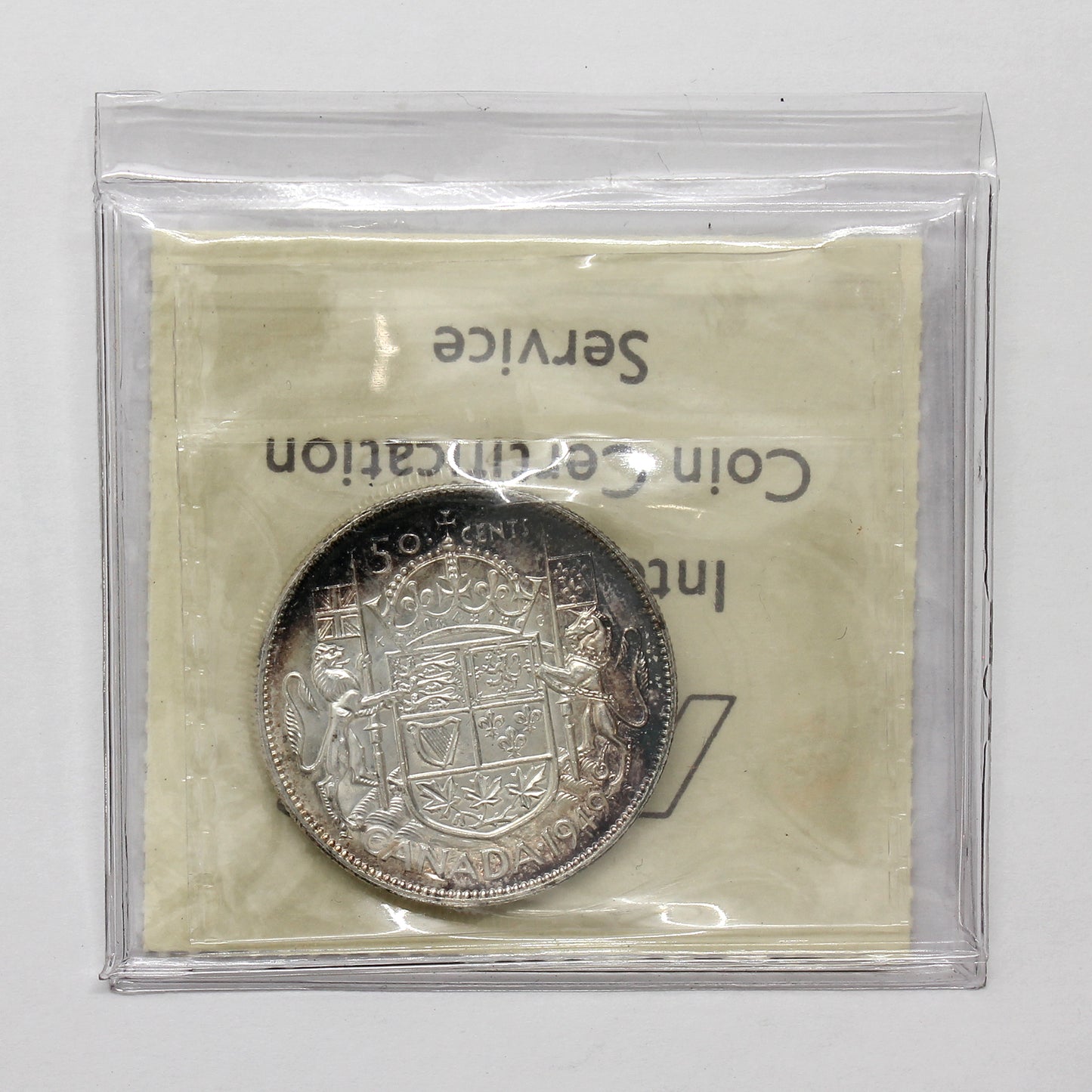 1949 Canada 50-cents ICCS Certified MS63 (Toned)