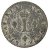France 1750 AA Louis XV Double Sol Sous Marque, Metz Mint, Strong VF (VF20)