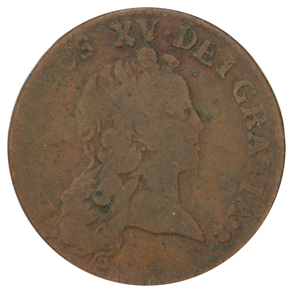 France & Colonies 1721 A Louis XV Demi Sol