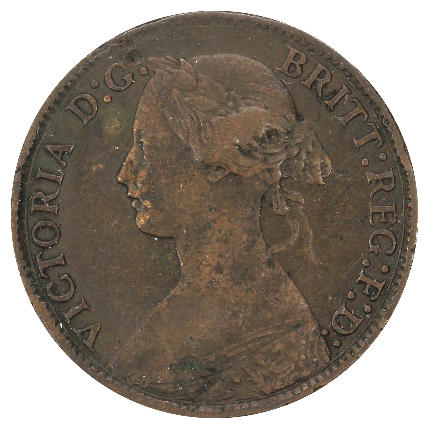 Great Britain 1865 Farthing Very Fine (VF20) (Impaired)