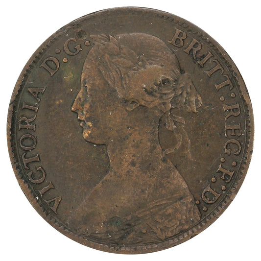 Great Britain 1865 Farthing Very Fine (VF20) (Impaired)
