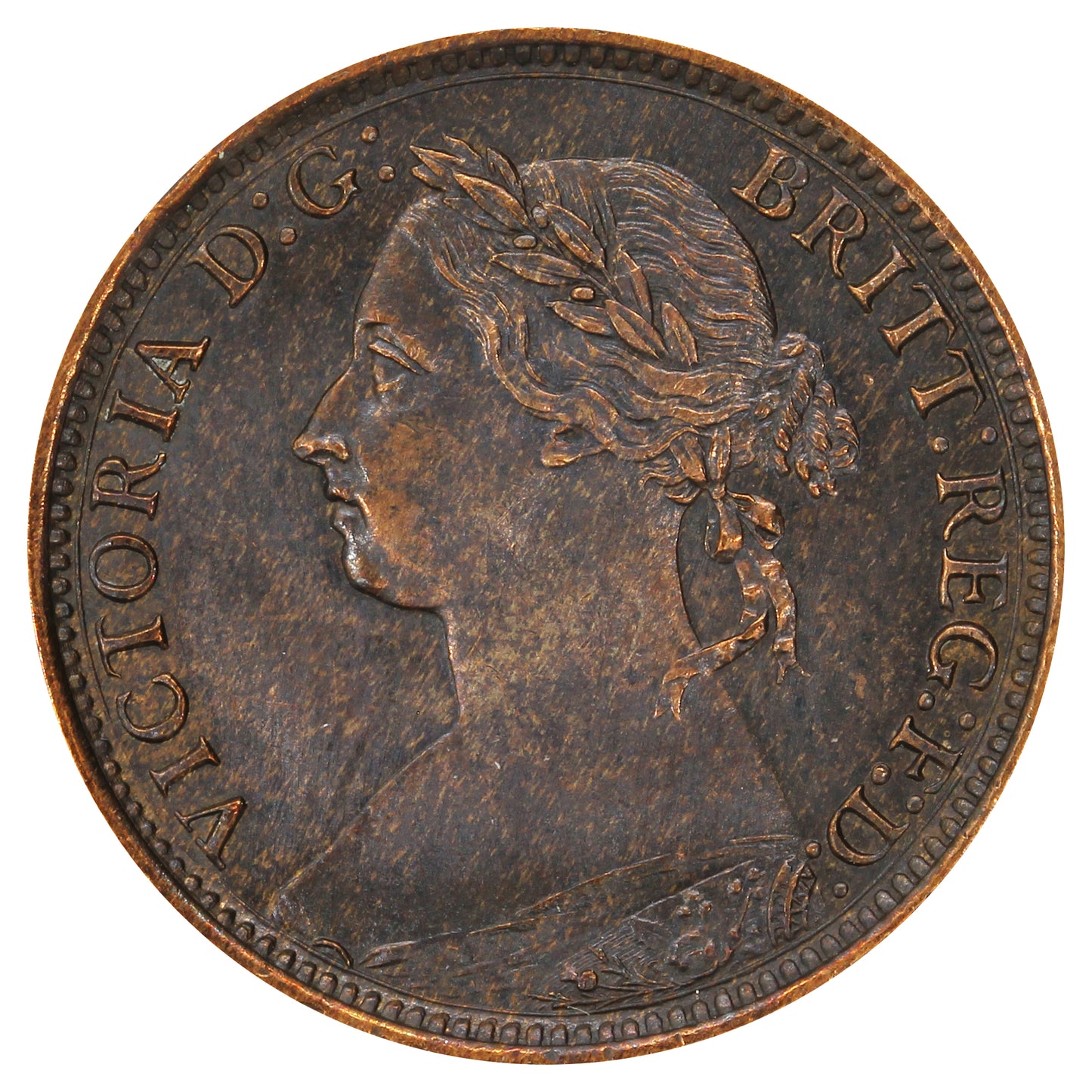 Great Britain 1884 Farthing Uncirculated (MS60) (Impaired)