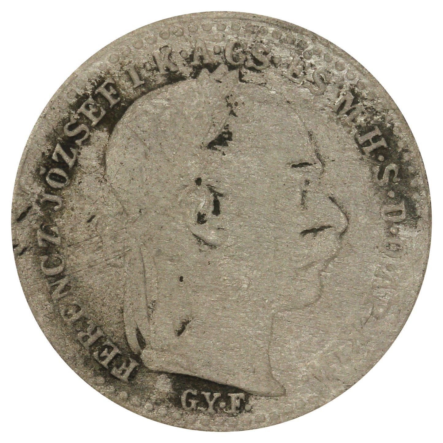 Hungary 1871 Franz Joseph I 10 Krajczar