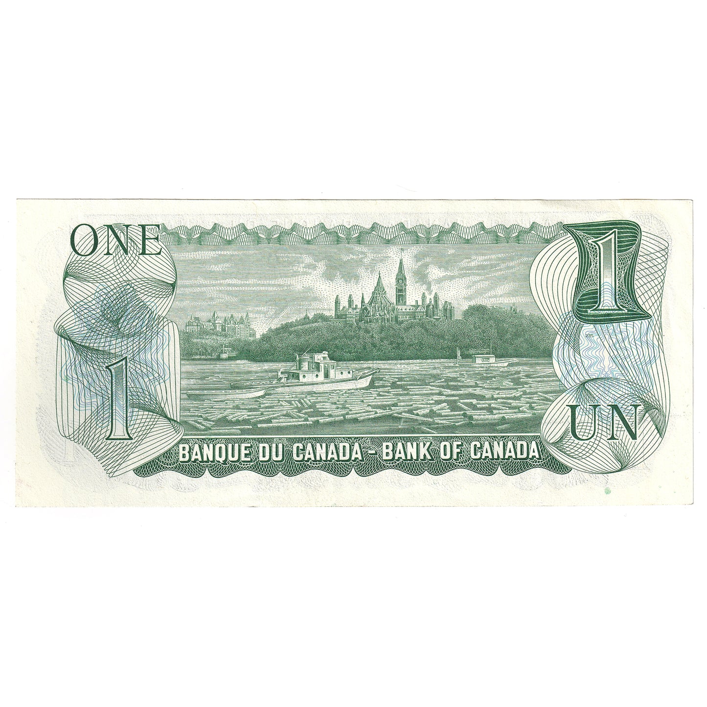 BC-46a 1973 Canada $1 Note Lawson-Bouey, 4 Digit Radar NY8283828, EF