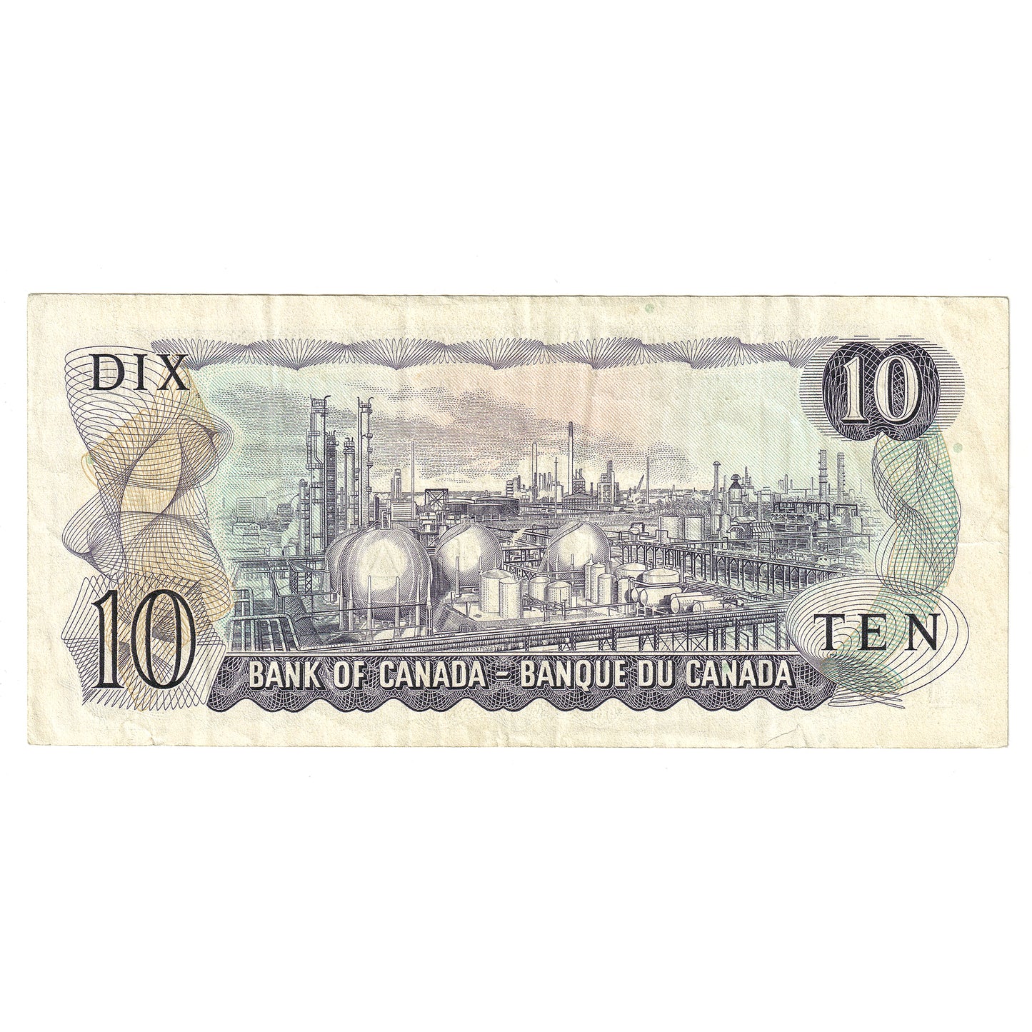 BC-49aA 1971 Canada $10 Note Beattie-Rasminsky, *DG, VF (damaged)