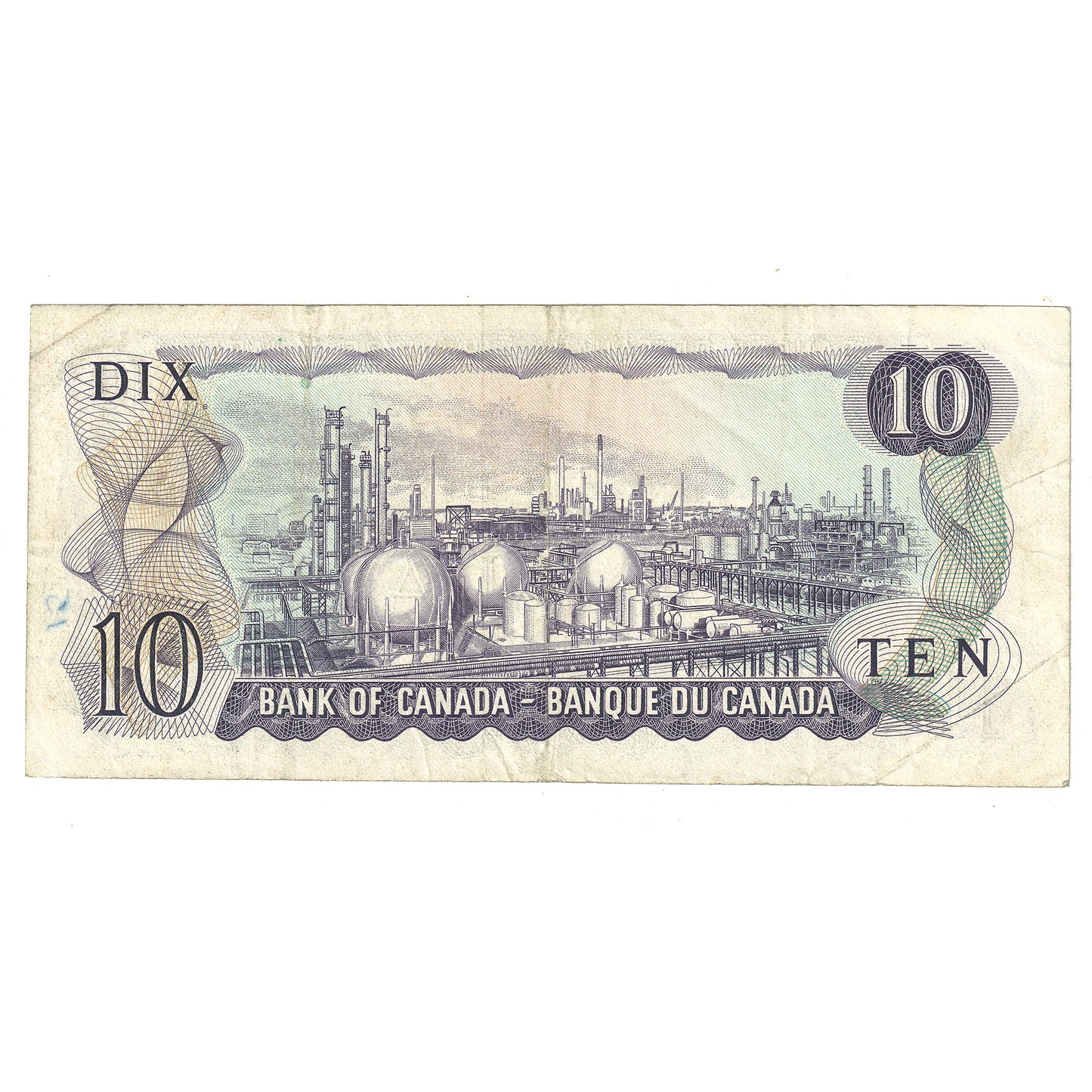 BC-49bA 1971 Canada $10 Note Bouey-Rasminsky, *DR, VF (writing)